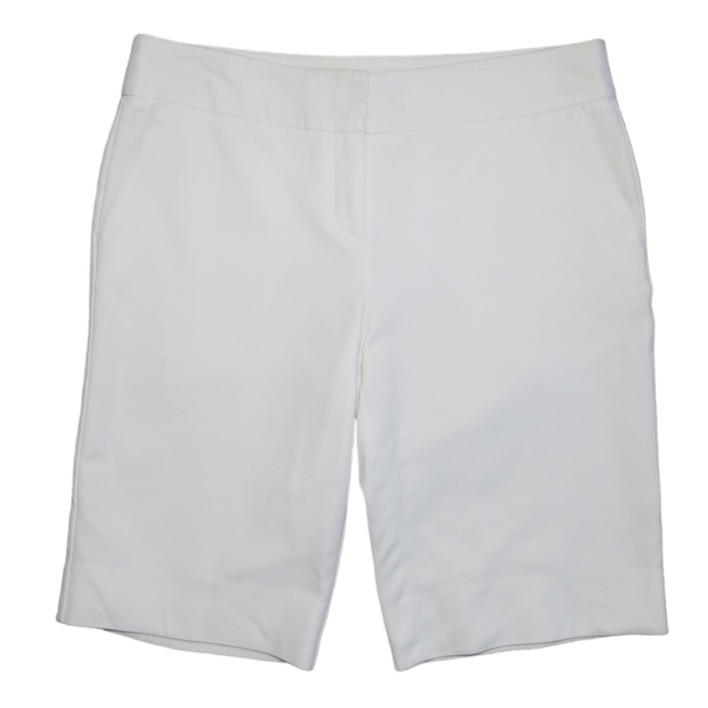Laura Ashley‎ Women's White Chino Bermuda Shorts Size: 12 NWOT